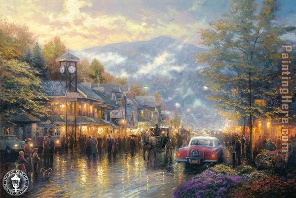 Mountain Memories painting - Thomas Kinkade Mountain Memories art painting